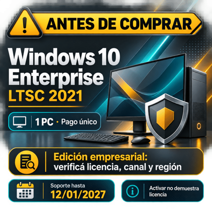 Windows 10 IoT Enterprise LTSC 2021 con soporte de seguridad hasta 2032